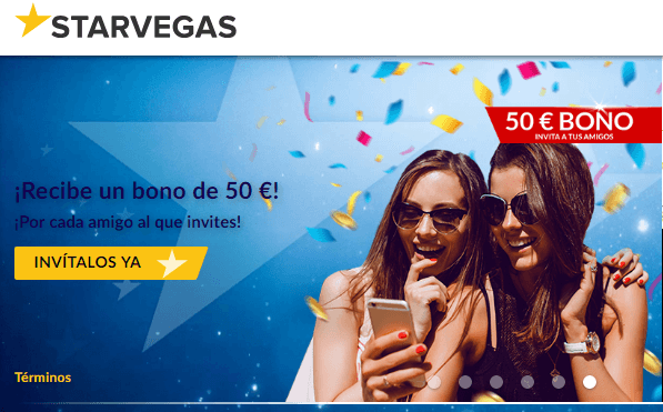 hasta 200 euros por bono de bienvenida Casino Starvegas